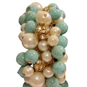 TURQUOISE  PEARL BRACELET